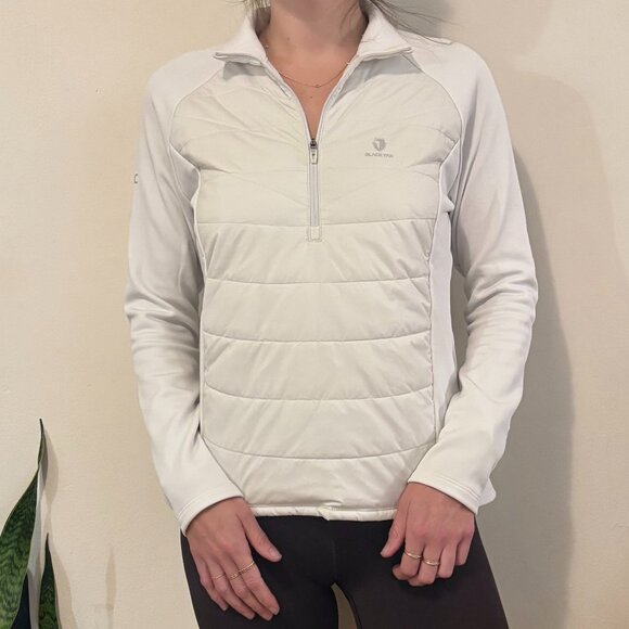 NWOT BLACKYAK Insulated Half Zip, White, Size XS - Picture 1 of 9